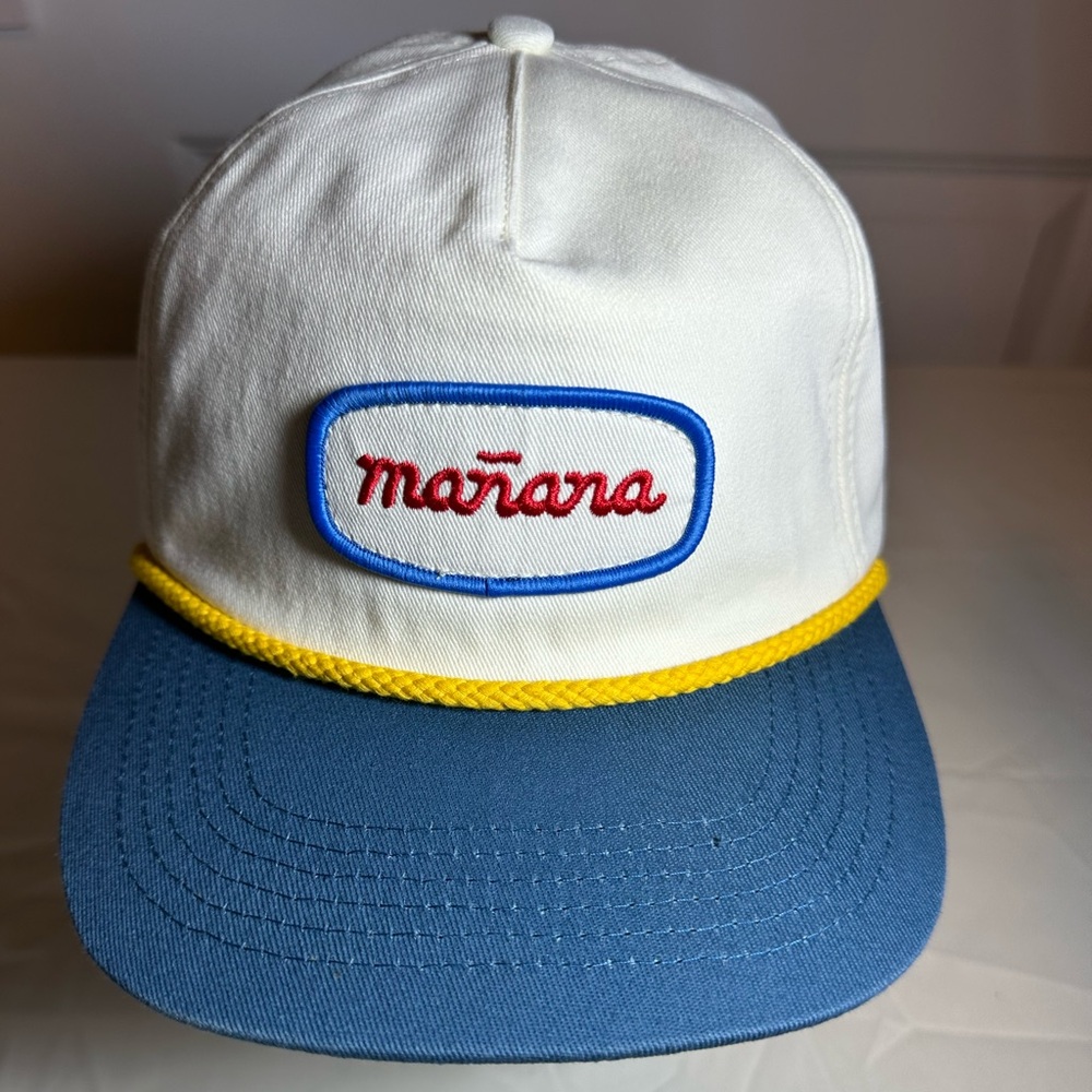 Mañana Anthropology white cap NWT